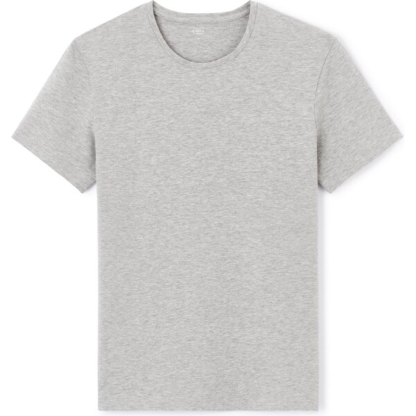 Šedé pánske basic tričko Celio Neunir 50500767