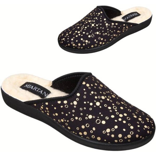 Dámske čierne papuče MJARTAN 707 S59 66150490