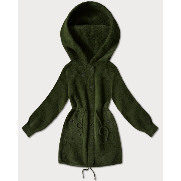 MHM Bunda z vlny alpaka v army farbe (W017#) 66656112