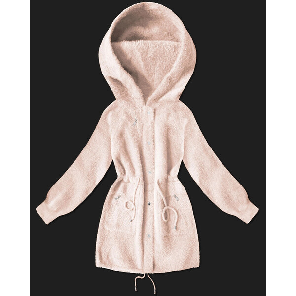 MHM Bunda z alpakovej vlny v svetlej lososovej farbe (W017#) 66656113