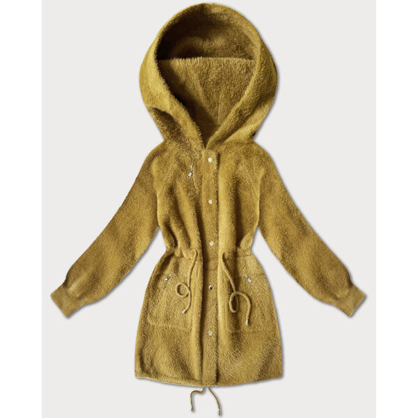 MHM Bunda z vlny alpaka v horčicovej farbe (W017#) 66656114