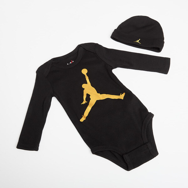 Jordan Jumpman L/S Bodysuit Black/Gold 6-12 months 66154260