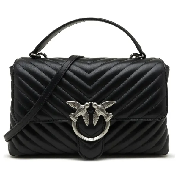 Pinko Kožená kabelka na rameno LOVE LADY PUFF CLASSIC 45037145