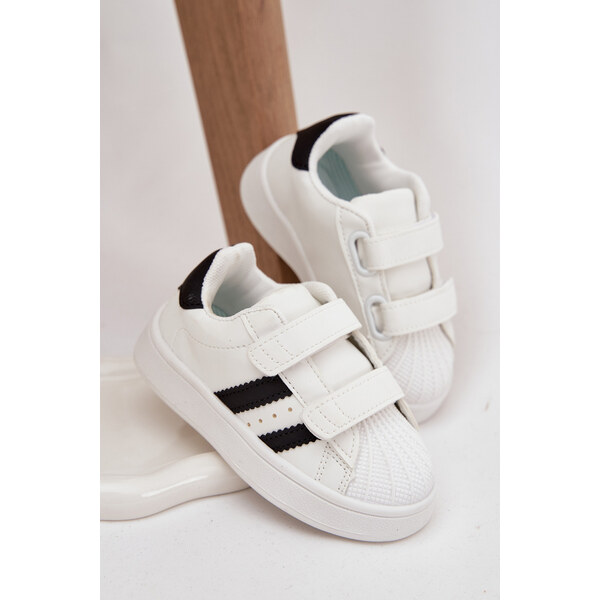 Boto Detské Športové Tenisky Sneakers Z Eko Kože Biele Renel 66238398