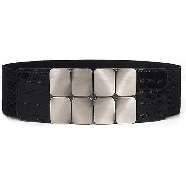 Lifestyle Dámsky elastický pružný opasok s prackou Peggy Čierny 65228791