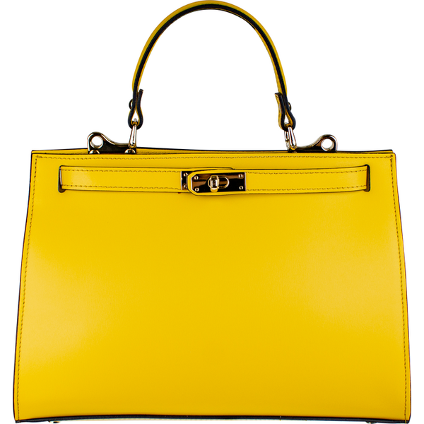 Žltá kožená talianska kabelka Anita Grande Gialla NovaKabelka.sk 66155026