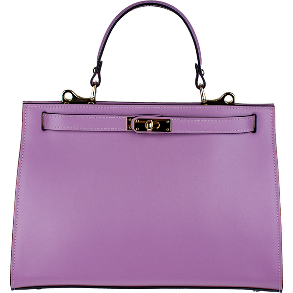 Fialová kožená talianska kabelka Anita Grande Lilla NovaKabelka.sk 66155028