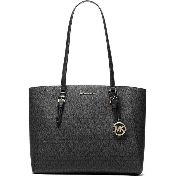 Michael Kors Charlotte Large Signature Logo Tote Bag Black 67117507
