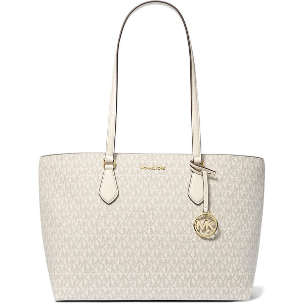 Michael Kors Kabelka Sheila Large Signature Logo Tote Bag Light Cream 66600088