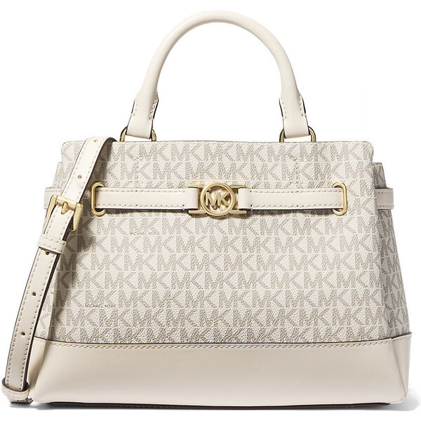 Michael Kors Reed Small Signature Logo Satchel Light Cream Multi 66600090