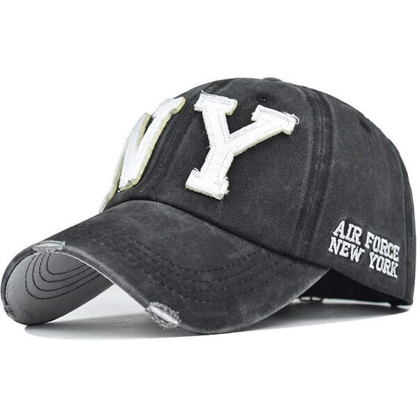 ANG-E šiltovka s nápisema NY Tmavo šedá 65224511