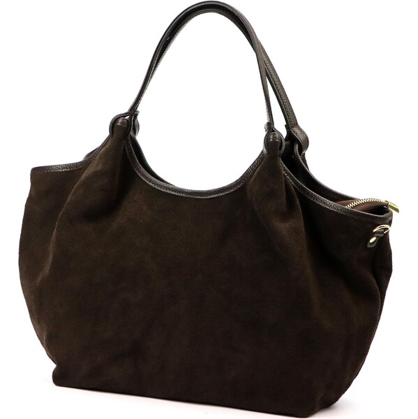 Veľká dámska kožená kabelka z brúsenej kože Luka 26-031 66156784