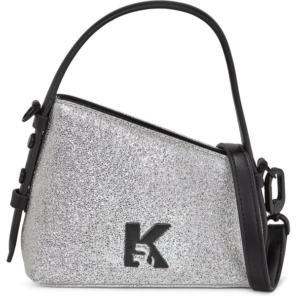 KARL LAGERFELD JEANS Taška cez rameno čierna / strieborná 66163597