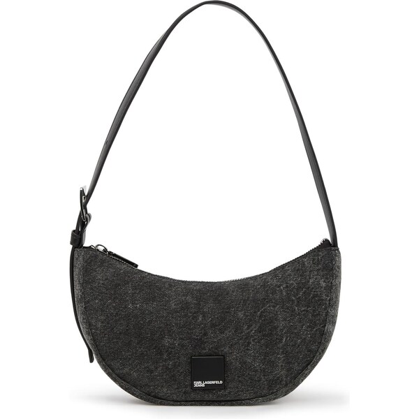 KARL LAGERFELD JEANS Kabelka na rameno čierny denim / biela 66163629