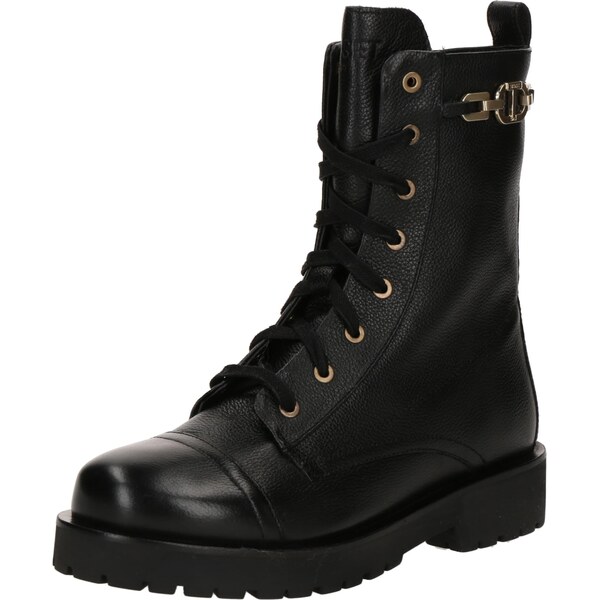 Twinset Šnurovacie členkové čižmy ANFIBIO čierna 66163696