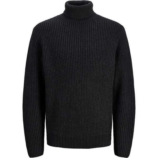 JACK & JONES Sveter JORBLEECKER čierna melírovaná 66163838