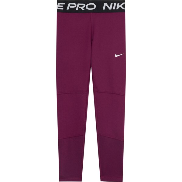 NIKE Športové nohavice Pro bordová / čierna / biela 66163855