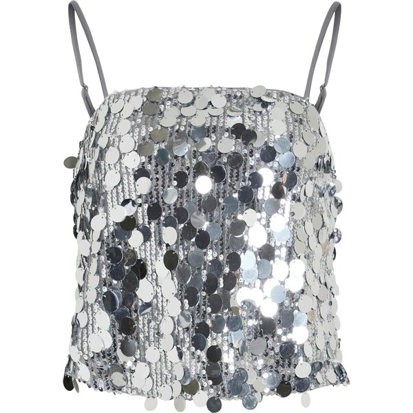 VILA Top VICHAYA strieborná 66163896