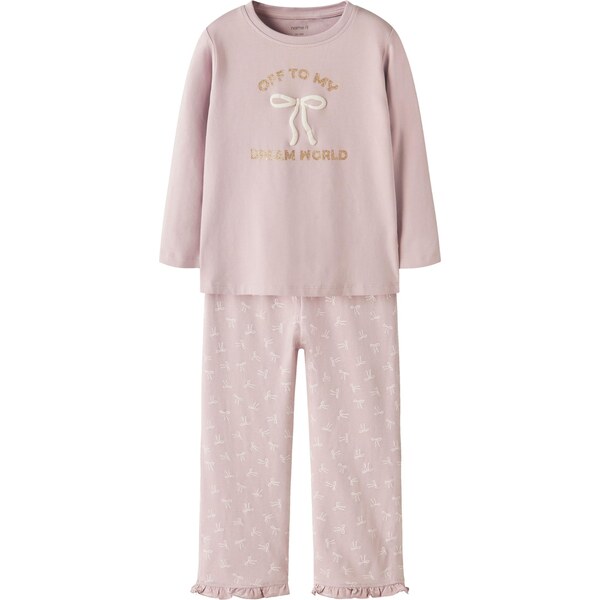 NAME IT Pyžamo NMFRagna zlatá / orgovánová / biela 66163945