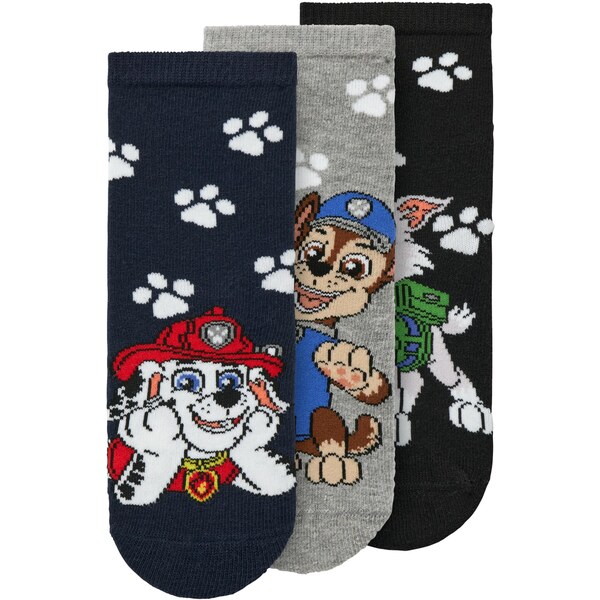 NAME IT Ponožky NMMNAVEEN námornícka modrá / sivá melírovaná / čierna 66163969