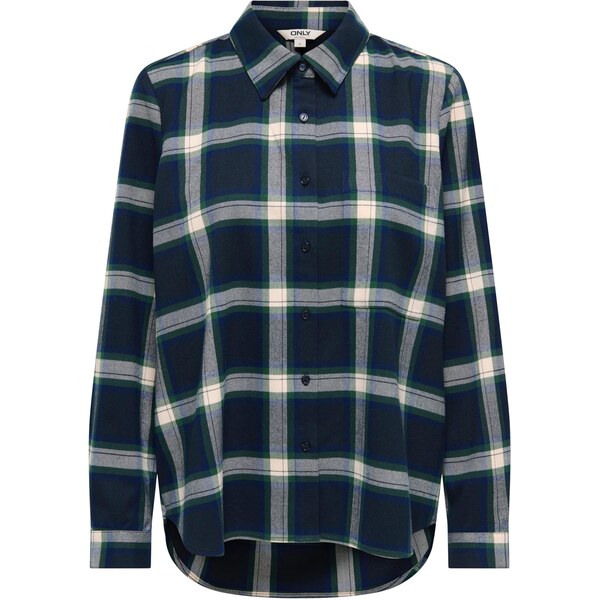 ONLY Blúzka ONLWren námornícka modrá / tmavomodrá / jedľová / biela 66164174