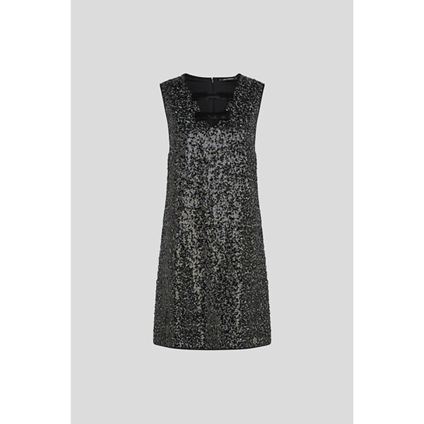 ŠATY KARL LAGERFELD EMBELLISHED TWEED BOW DRESS 66163343