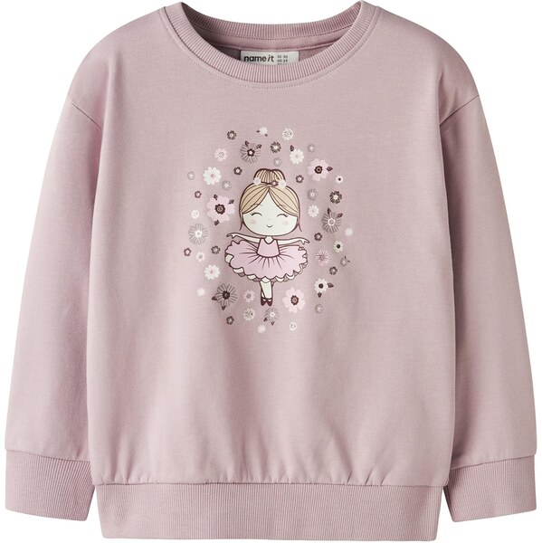 NAME IT Mikina NMFVILOUI krémová / pastelovo fialová / ružová / biela 66164492