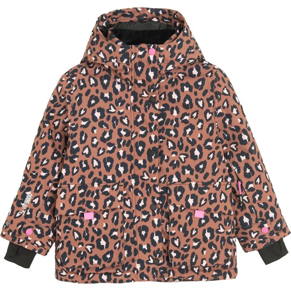 Cool Club Zimná bunda svetlohnedá / čierna / biela 66164572