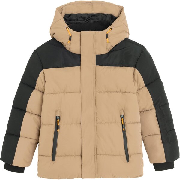 Cool Club Zimná bunda kapučíno / čierna 66164577