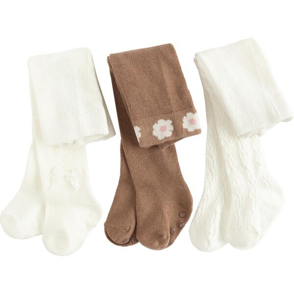 Cool Club Pančuchy hnedá / biela 66164581