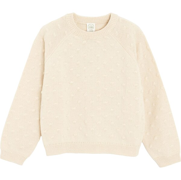 Cool Club Sveter biela ako vlna 66164579