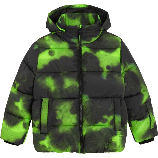 Cool Club Zimná bunda neónovo zelená / čierna 66164617