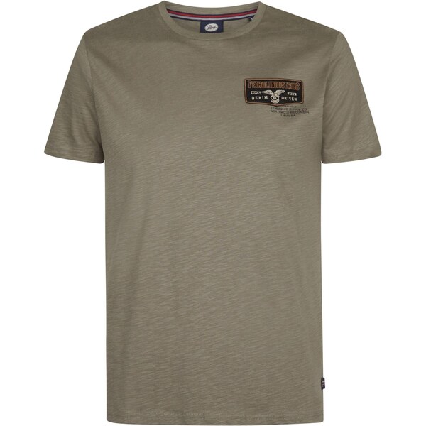 Petrol Industries Tričko olivová / oranžová / čierna 66164643