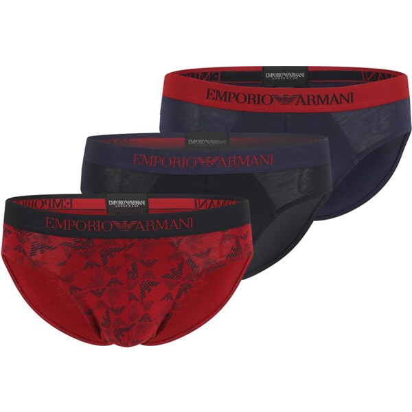 Emporio Armani Nohavičky námornícka modrá / tmavočervená / čierna 66164726