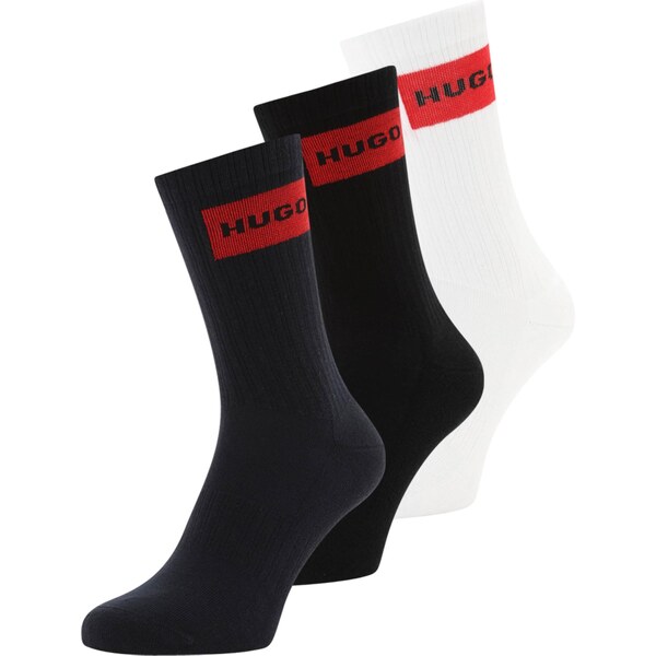 HUGO Ponožky námornícka modrá / červená / čierna / biela 66164737