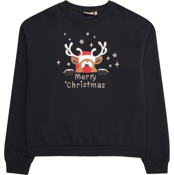 ONLY GIRLS Mikina KOGYDA XMAS tmavomodrá / hnedá / tmavočervená / 66164854