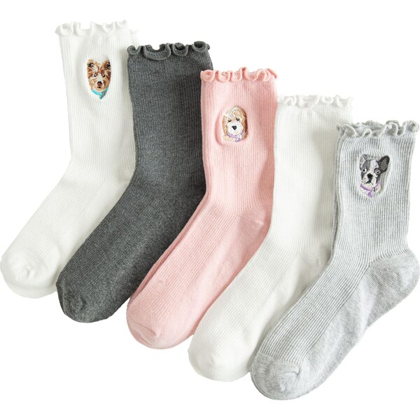 Cool Club Ponožky svetlosivá / tmavosivá / ružová / biela 66164921