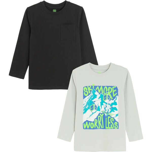 Cool Club Tričko pastelovo zelená / čierna 66164955