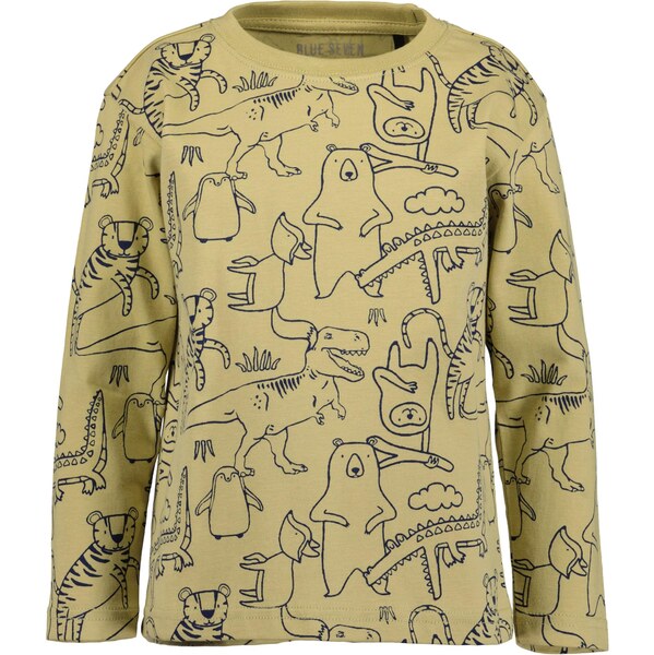 BLUE SEVEN Tričko tmavomodrá / kaki 66171835