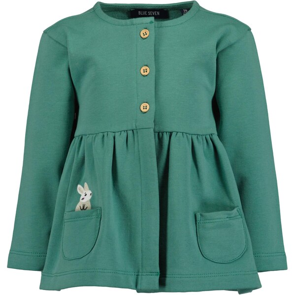 BLUE SEVEN Tepláková bunda tmavozelená 66171842