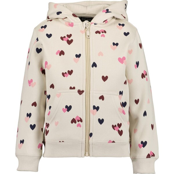 BLUE SEVEN Tepláková bunda krémová / námornícka modrá / staroružová / 66171855