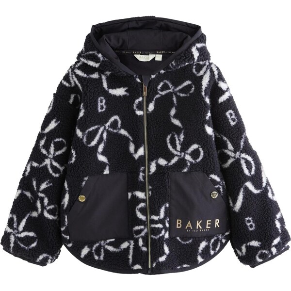 Baker by Ted Baker Flisová bunda tmelová / námornícka modrá / biela 66172298