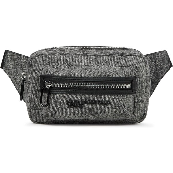 KARL LAGERFELD JEANS Ľadvinka Logo svetlosivá / čierna 66172315