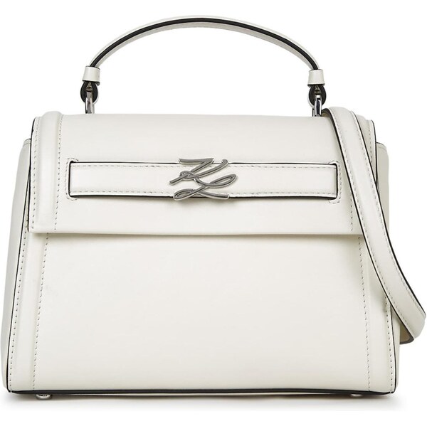 Karl Lagerfeld Kabelka Autograph šedobiela 66172356