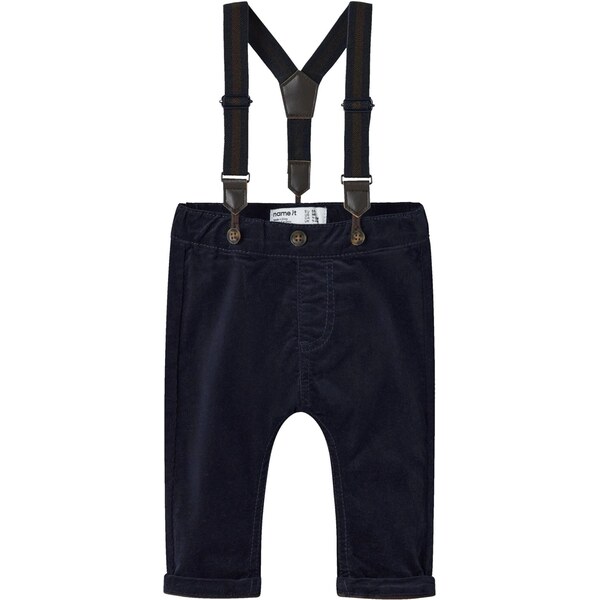 NAME IT Nohavice NBMBEN tmavomodrá / tmavohnedá 66173341