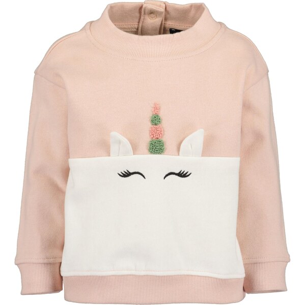 BLUE SEVEN Mikina nebielená / rosé / svetloružová / čierna 66173350