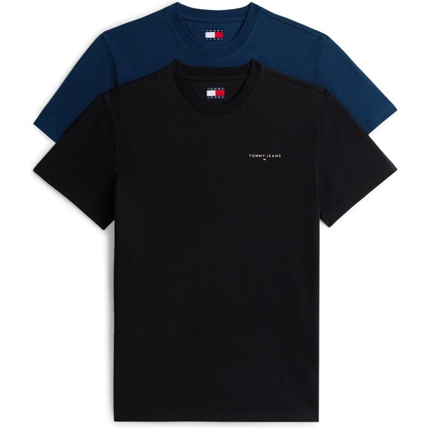 Tommy Jeans Tričko námornícka modrá / červená / čierna / biela 66173393