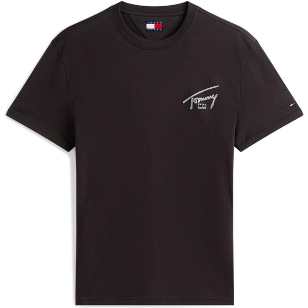 Tommy Jeans Tričko smaragdová / čierna / biela 66173396