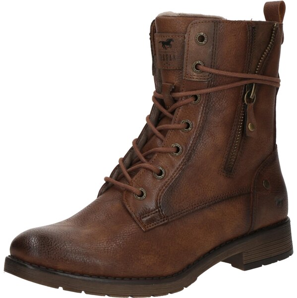 MUSTANG Šnurovacie členkové čižmy Elfi koňaková 66173411