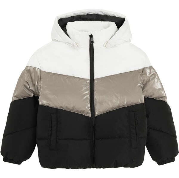 Cool Club Zimná bunda béžová / čierna / biela 66173459